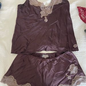 Julianna Rae 100% silk pajama set